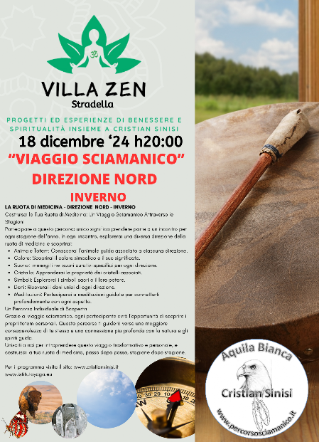 sciamanesimo ruota di medicina - nord -  stradella villa zen 